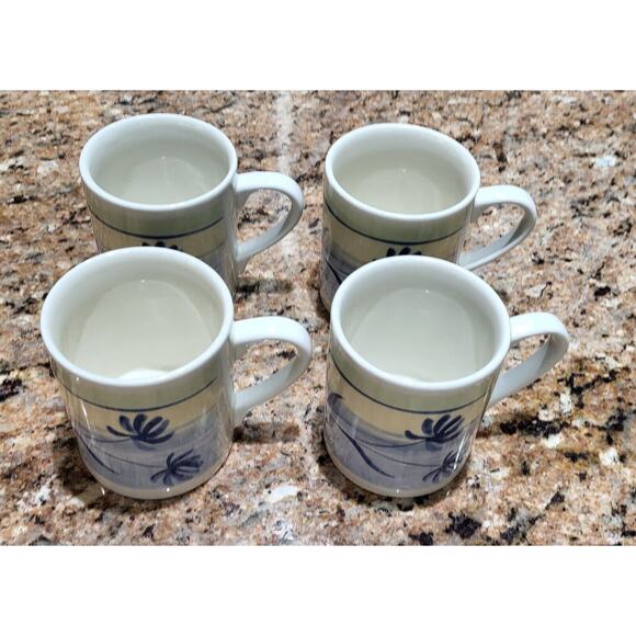 Lotus Flower Coffee Mugs Made In England (set of 4) - Picture 2 of 15